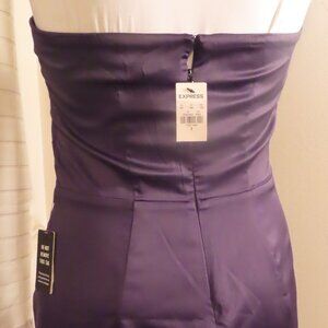 Express Size S Black Strapless Cocktail Evening Dress